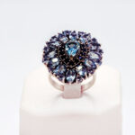 Anillo en Plata Lagrimas Topacio