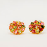 Topos Iris en Plata y Piedras Semipreciosas multicolor